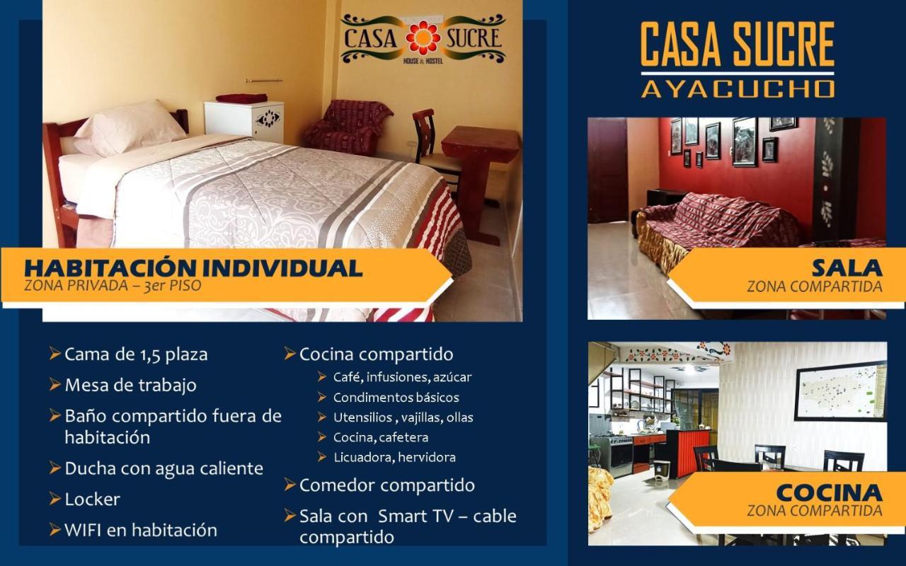 Casa Sucre Hostel アヤクーチョ エクステリア 写真